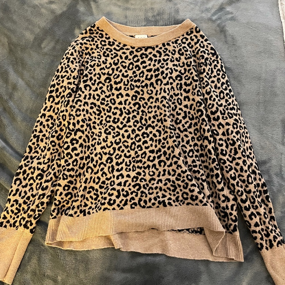 Leopard print sweater